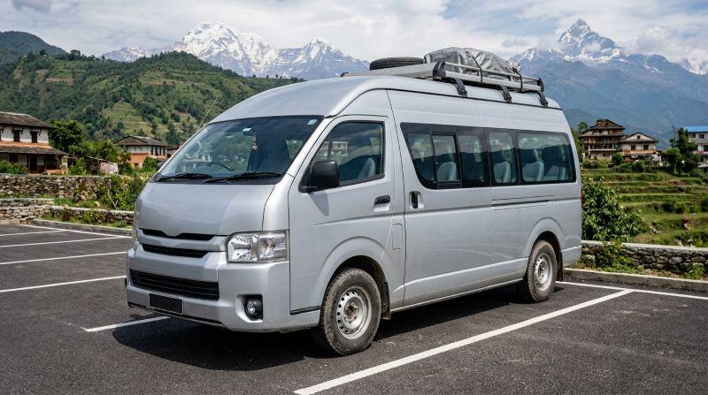 toyota hiace for rent in nepal