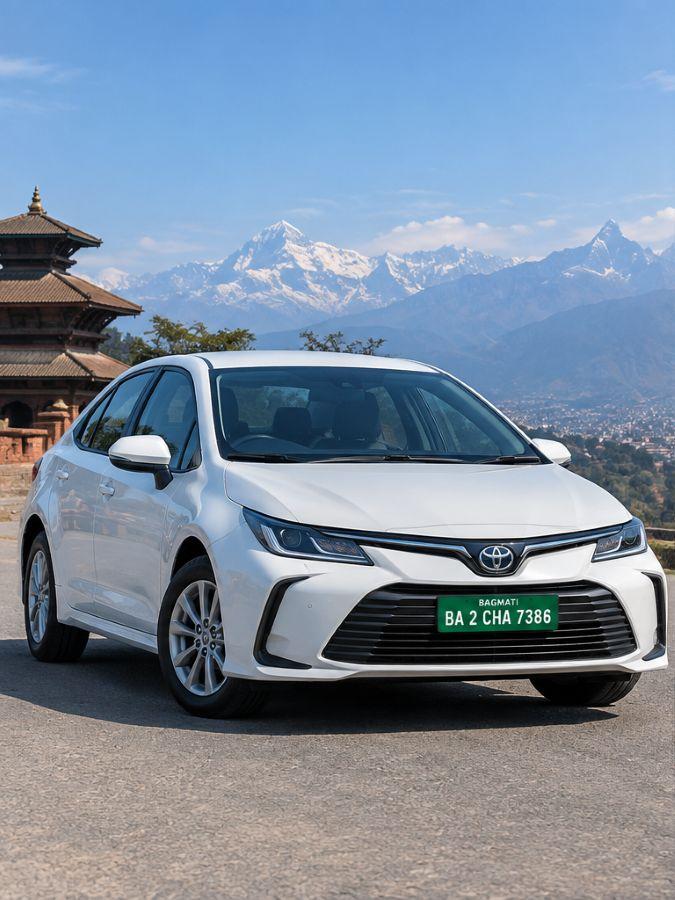 toyota corolla rental in nepal