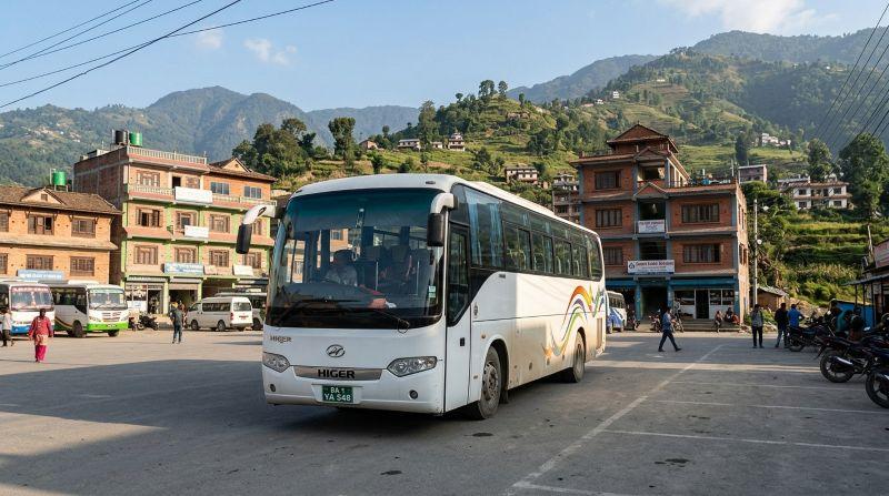 higer coach rental in nepal