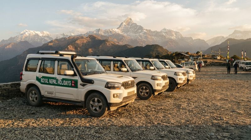 kathmandu to syabrubesi by jeep suv